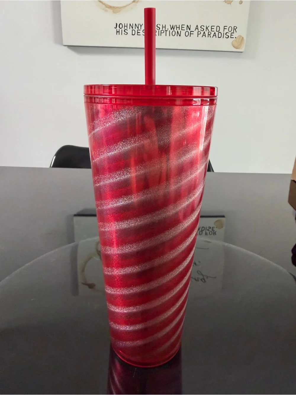 NWT Starbucks Venti Sparkle Spiral Cold Cup